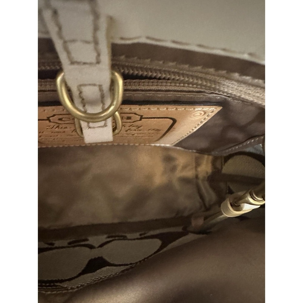 COACH MINI TOTE BAG Purse With Cherry Charm - Picture 6 of 8
